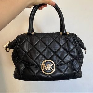 Michael Kors Black Quilted Handbag